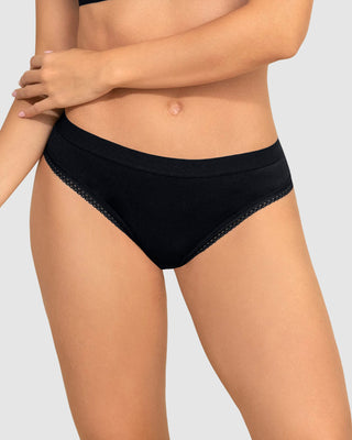 Bloomer hilo Liso + Encaje#color_700-negro