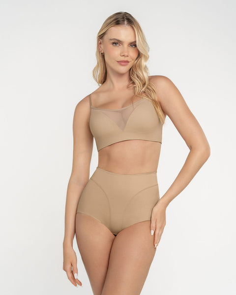 Bloomer clásico de control y tiro alto#color_801-cafe-medio