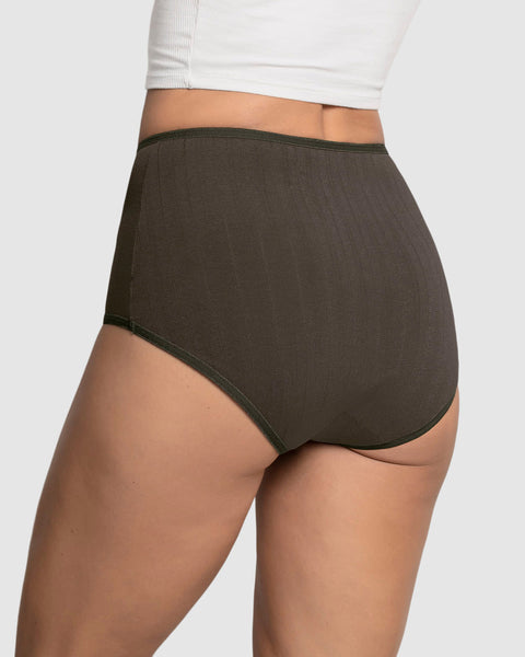 Paquete x 3 bloomers Clásicos con Excelente Cubrimiento#color_s23-verde-vino-rosa