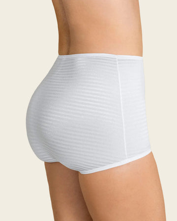 Paquete x 3 bloomers clásicos con máximo cubrimiento#color_s06-cafe-blanco-marfil