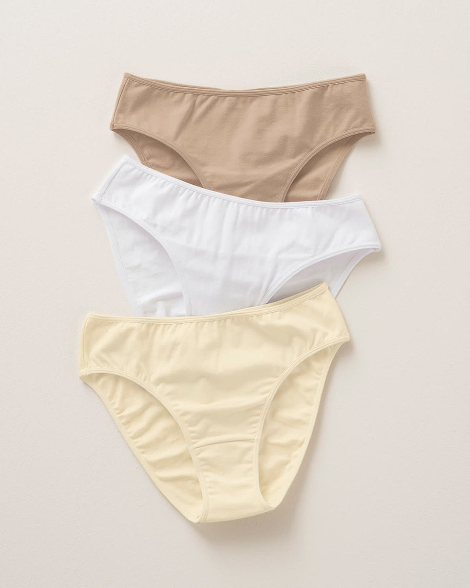Paquete x 3 bloomers tipo bikini con buen cubrimiento