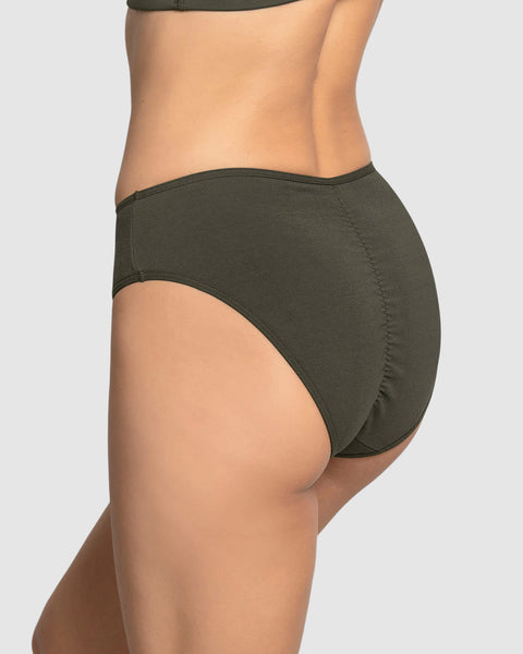 Paquete x 3 bloomers tipo bikini con buen cubrimiento#color_s30-verde-vino-rosa