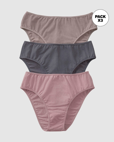 Paquete x 3 bloomers tipo bikini con buen cubrimiento#color_s33-palo-de-rosa-gris-claro-gris-oscuro