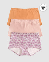 Paquete x 3 bóxers cortos con algodón elástico#color_s31-estampado-rosado-claro-naranja