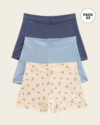 Paquete x 3 bóxers con algodón elástico#color_s41-azul-grisaceo-azul-claro-estampado-floral