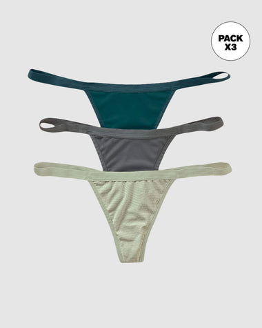 Paquete x 3  hilos de tiro bajo#color_s50-verde-claro-estampado-verde-gris