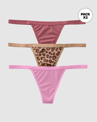 Paquete x 3  hilos de tiro bajo#color_s52-salmon-rosado-animal-print