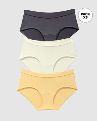 Paquete x 3 hípsters cómodos y suaves de buen cubrimiento#color_s12-amarillo-perla-gris-oscuro