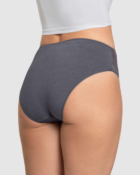 Paquete x 3 Bloomers tipo Bikini Clásicos y Confortables#color_s31-palo-de-rosa-gris-claro-gris-oscuro