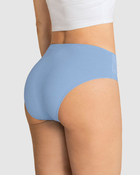 Paquete x 3 Bloomers tipo Bikini Clásicos y Confortables#color_s32-vainilla-mora-azul