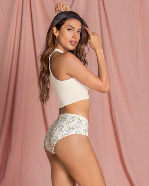 Paquete x 3 bloomers clásicos de máxima comodidad y frescura#color_s37-estampado-verde-azul-terracota