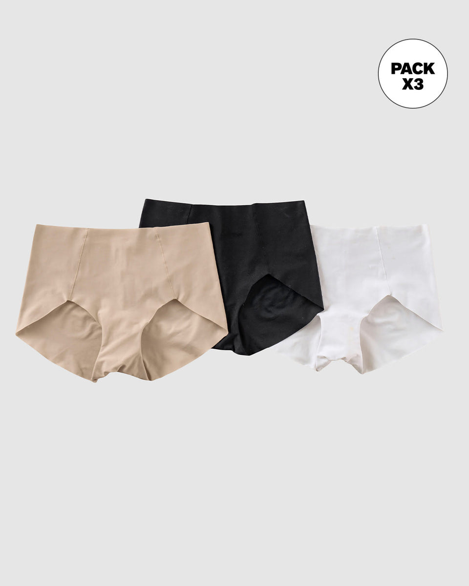 Paquete x 3 bloomers de apariencia invisible