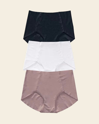 Paquete x 3 bloomers clásicos de apariencia invisible#color_s26-rosado-blanco-negro