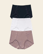 Paquete x 3 bloomers clásicos de apariencia invisible#color_s26-rosado-blanco-negro