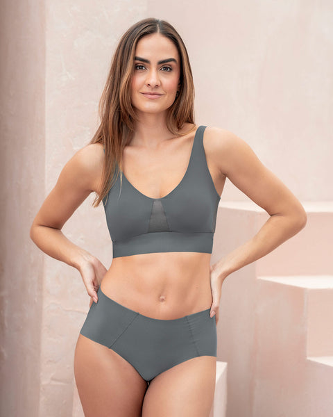 Paquete x 3 bloomers clásicos de apariencia invisible#color_s27-verde-claro-estampado-verde-gris