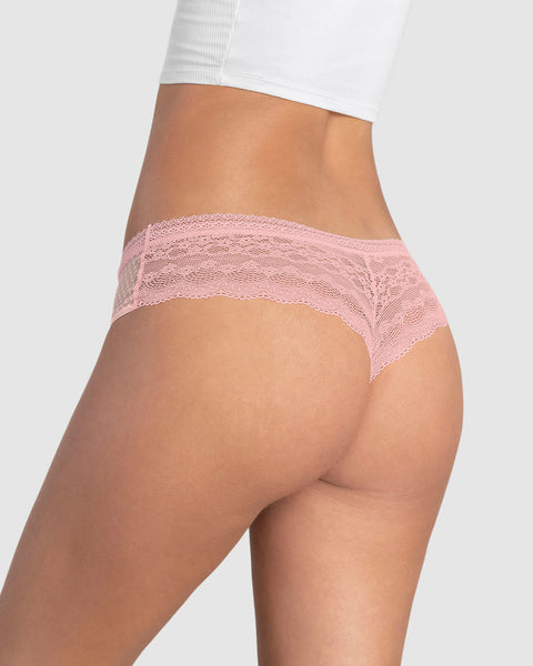 Paquete x 2 bloomers cacheteros en encaje y tul#color_s43-rosado-lila