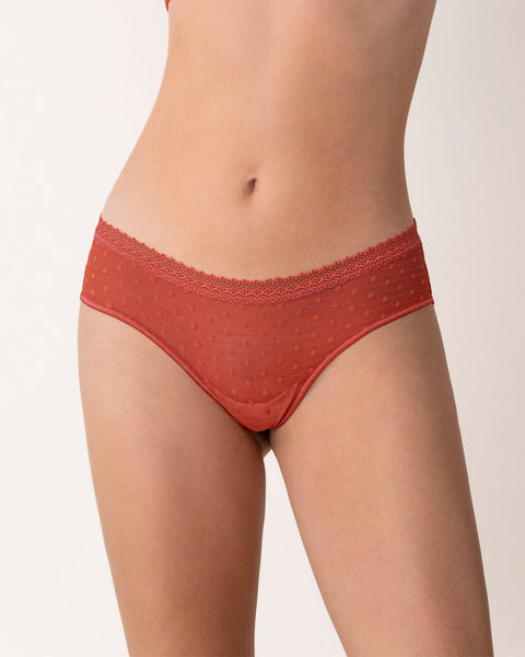 Paquete x 2 Bloomers Cacheteros en Encaje y Tul#color_s45-verde-oscuro-terracota