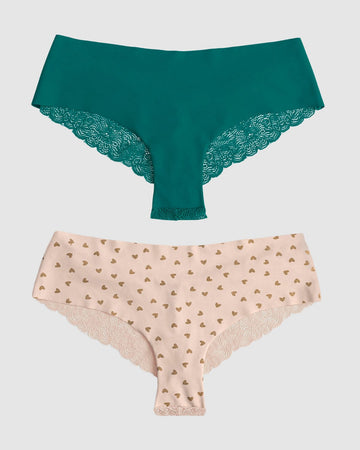 Bloomers cacheteros descaderados. Paquete x 2#color_s40-estampado-corazones-verde