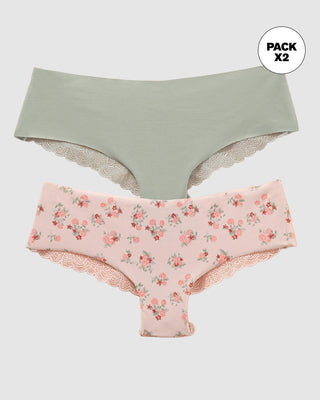 Bloomers cacheteros descaderados. Paquete x 2#color_s50-fondo-rosado-estampado-gris-claro