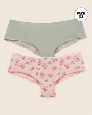 Bloomers cacheteros descaderados. Paquete x 2#color_s50-fondo-rosado-estampado-gris-claro