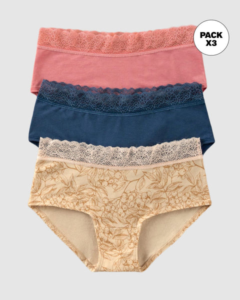 Paquete x3 bloomers estilo hipster total comodidad#color_s07-azul-rosa-marfil-estampado