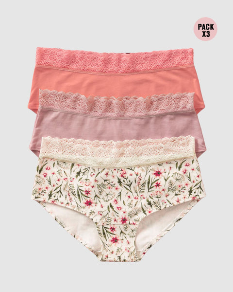 Paquete x3 bloomers estilo hipster total comodidad#color_s09-rosa-pastel-rosado-marfil-estampado