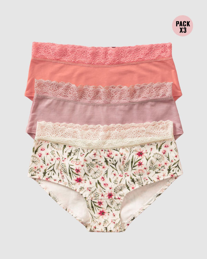 Paquete x3 bloomers estilo hipster total comodidad#color_s09-rosa-pastel-rosado-marfil-estampado