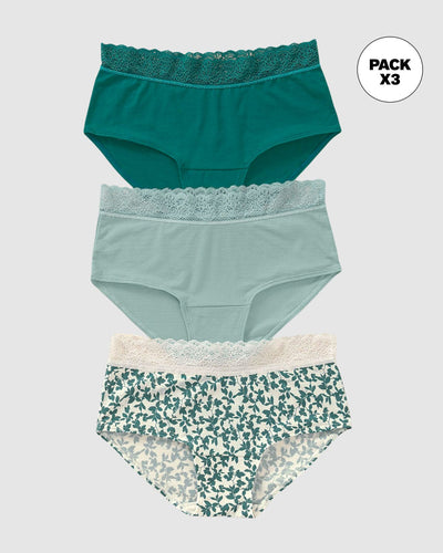 Paquete x3 bloomers estilo hípster total comodidad#color_s12-estampado-hojas-verde-claro-verde-oscuro