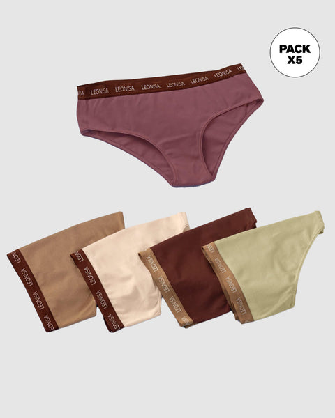 Paquete x 5 bloomers estilo hipster#color_s04-palo-de-rosa-tabaco-verde-vino-rosa