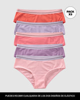 Paquete x 5 bloomers estilo hipster#color_s07-coral-rosa-pastel-morado-lila-rosado