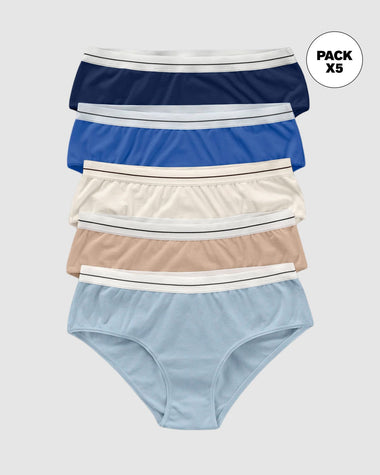 Paquete x 5 bloomers estilo hípster#color_s13-azul-azul-rey-azul-cielo-camel-perla