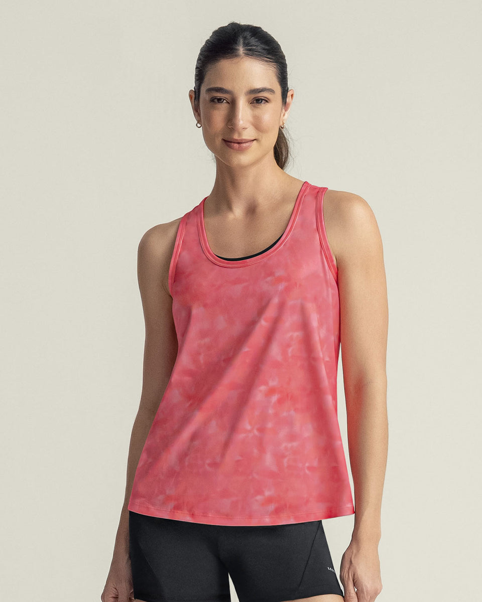 Blusa deportiva de secado rápido y silueta semiajustada para mujer