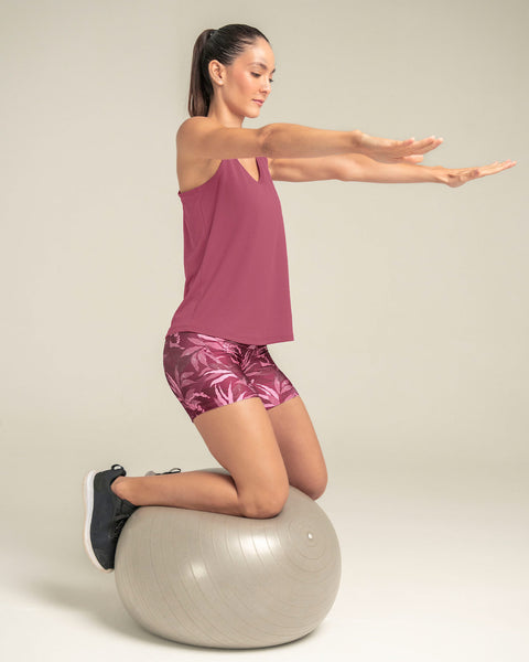Blusa deportiva de secado rápido y silueta semiajustada para mujer#color_300-rosado