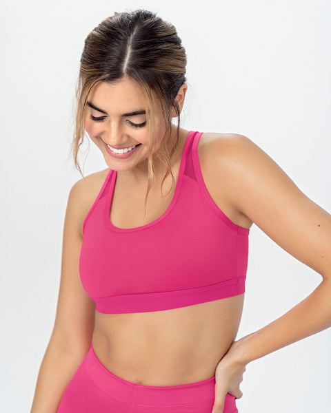 Top deportivo con espalda atlética en material de secado rápido#color_351-fucsia