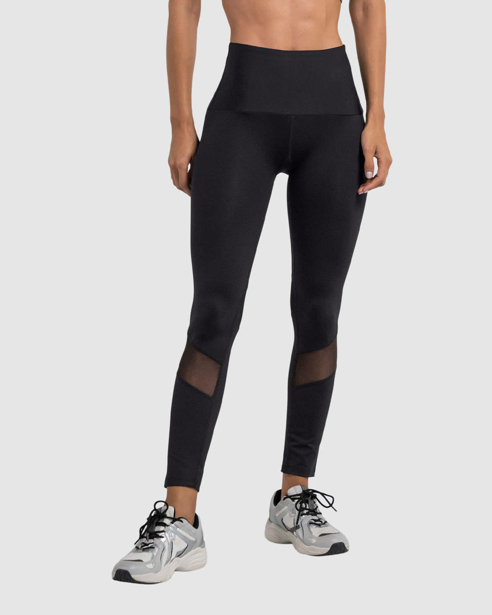 Legging de control con transparencias y tecnología copper