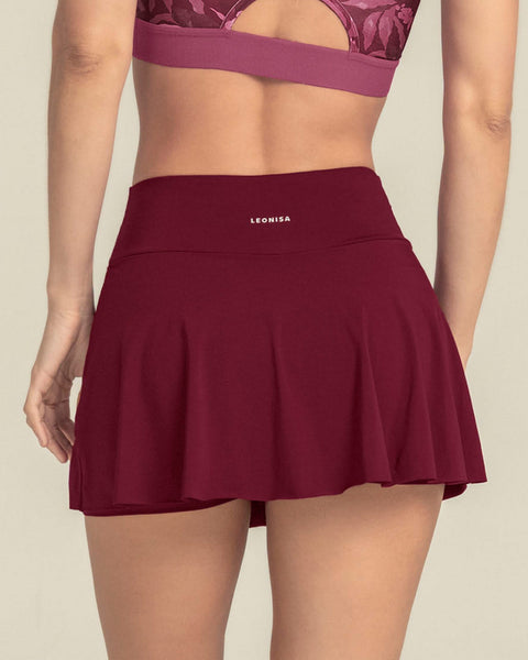Enagua deportiva con short interno con bolsillo#color_220-vinotinto
