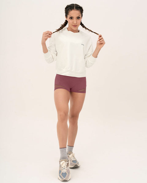 Short deportivo con bolsillos laterales Leonisa Active by Silvy Araujo#color_194-vino-medio