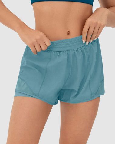 Short suelto con short interno ajustado Leonisa Active by Silvy Araujo#color_498-azul