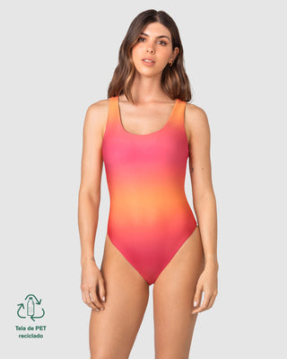 Traje de baño entero BIO-PET doble faz#color_351-estampado-atardecer