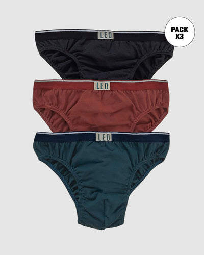 Paquete x3 calzoncillos clásicos en algodón#color_s26-negro-azul-rojo