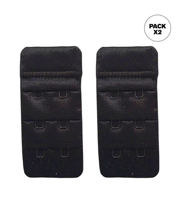 Paquete por 2 broches extensores para brasieres#color_998-negro