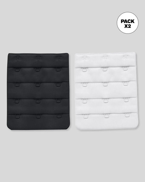 Paquete x 2 broches extensores triples#color_999-negro-blanco