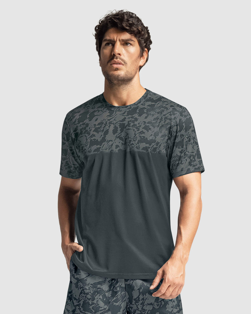 Camiseta deportiva masculina con tecnología de secado rápido