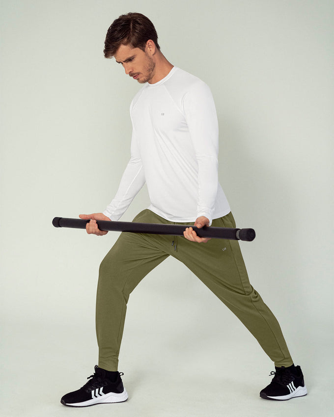 Jogger deportivo estilo sudadera con bolsillos laterales funcionales#color_604-verde