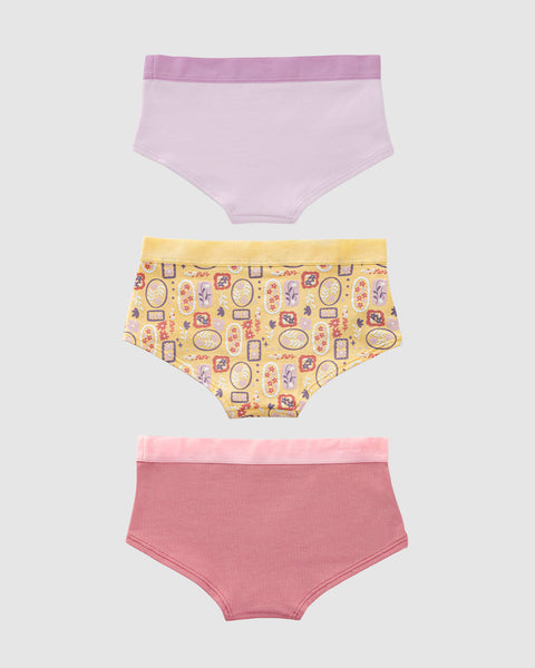 Hipster x3 para niña#color_s04-lila-amarillo-estampado-flores-coral