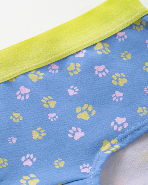 Paquete x 5 bloomers tipo hipster para niña#color_s04-verde-rosado-azul-est-huellas-est-perros