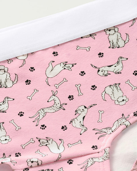 Paquete x 5 bloomers tipo hipster para niña#color_s04-verde-rosado-azul-est-huellas-est-perros