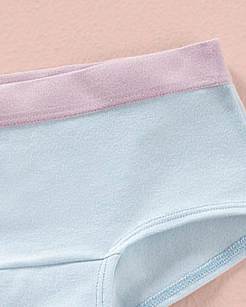 Paquete x 3 bloomers tipo hipster en algodón suave para niña#color_s44-azul-claro-estampado-rosado