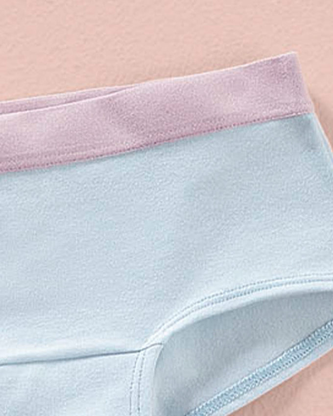 Paquete x 3 bloomers tipo hipster en algodón suave para niña#color_s44-azul-claro-estampado-rosado