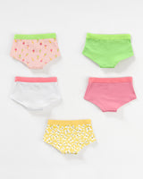 Paquete x 5 bloomers tipo hipster en algodón suave para niña#color_s27-munecas-mariposas-rosado-blanco-verde